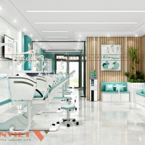 Thiết kế phòng khám nha Hải Anh hiện đại